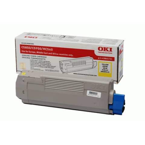 Toner Oki giallo  43865721